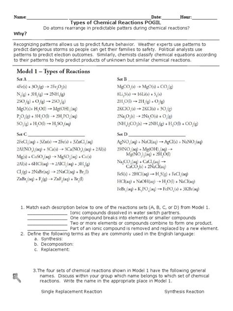 reactions worksheet answer key pogil, types of chemical reactions pogil worksheets printable, types of chemical reactions pogil pdfsdocuments2 com, phs a114 copier rtmsd org 20151214 121355, model 1 types. . Types of chemical reactions pogil dance answer key